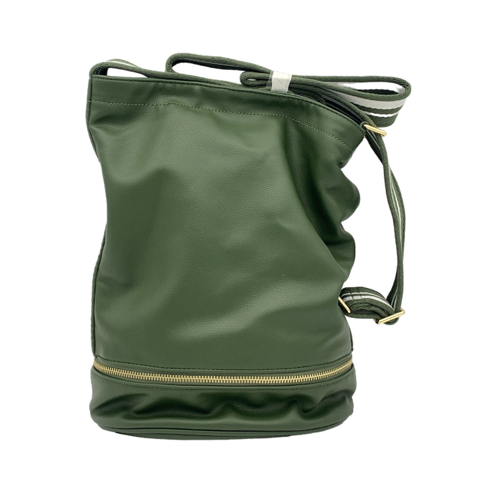 Charley Was Here Bucket Bag w/ Pouch Sofia Olive